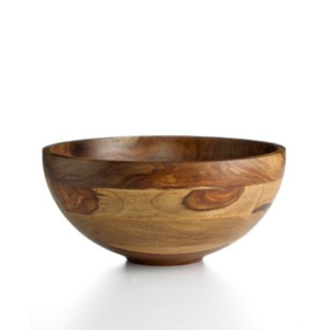 Tazón para Servir de Madera de Acacia Hecho a Mano de la Mejor Calidad, Tazón para Ensalada de Madera con Acabado Natural para Uso en el Hogar, la Cocina y Restaurantes - Product Image 6