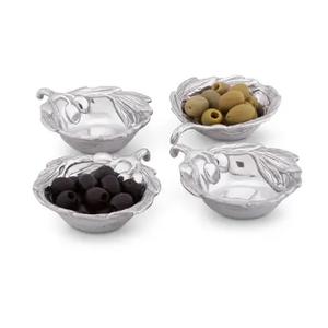 ชามโลหะเงินสำหรับตกแต่งผลไม้พร้อมผิวสีเงินทำด้วยมือทำจากนิกเกิลโลหะอลูมิเนียมสำเร็จรูปชามตกแต่งแฟนซี - Product Image 5