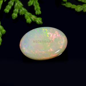 Arc-en-ciel multi opale de feu 12x8mm cabochon opale éthiopienne ovale pierre précieuse pour la fabrication de bijoux et de boîtes cadeaux - Product Image 3