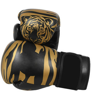 Guantes de boxeo profesionales con logotipo personalizado, cómodos guantes de cuero para entrenamiento, venta al por mayor, equipo de artes marciales, guantes de boxeo - Product Image 2