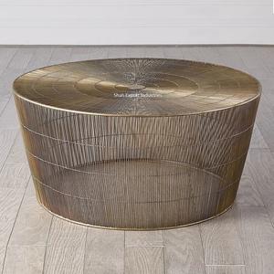 Wire Design Metal <b>Round</b> Shape <b>Side</b> <b>Table</b> Antique Gold Finished Home Living Room Decor Furniture Handmade <b>Side</b> <b>Table</b> - Product Image 4