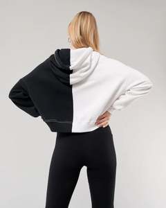 Sweat-shirt à col rond décontracté deux pièces pour femmes tenues de pantalons de survêtement à cordon de serrage survêtements à capuche à manches longues ensembles de survêtement avant - Product Image 5