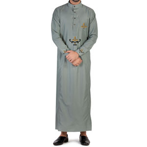 Caftán Islámico Tradicional Árabe de Invierno de Alta Calidad, 100% Algodón, Talla Grande, Estilo Dubai 2026, Thobes Marroquíes para Hombre - Product Image 4