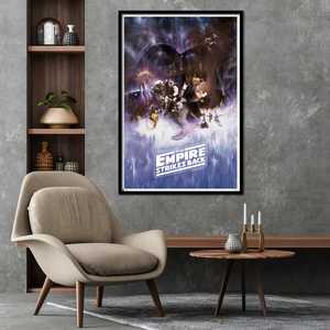 Póster Moderno de Star Wars Episodio V: El Imperio contraataca con Marco Negro para Decoración de Pared - Product Image 1