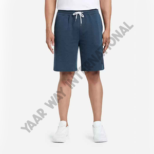 2022 pantalones cortos deportivos con logotipo personalizado para hombres sólidos ecológicos al por mayor verano sublimación en blanco Color personalizable teñido liso - Product Image 4
