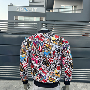 Wholesale Custom Logo Latest Designs Streetwear Varsity Jacket Sublimation Stylish Letterman College Baseball Jacket for Man - Product Image 5