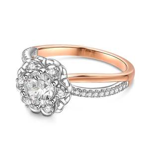 แหวนสัญญาหัวใจลายดอกไม้สีสันสดใสจากเจลิยา ทำจากเงินสเตอร์ลิง - Product Image 4