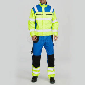 Vêtements de travail de chantier, combinaisons de sécurité haute visibilité, vêtements de travail personnalisés, respirants, confortables, légers, costume pour homme - Product Image 2