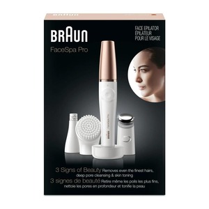 BraunFaceSpa Pro 911 Épilateur Visage Blanc/Bronze avec 3 Extras - Product Image 6