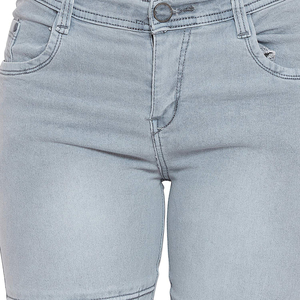 กางเกงยีนส์เอวสูงสำหรับผู้หญิง, กางเกงยีนส์เพรียวบางระบายอากาศได้ดีมีขนาดพิเศษกางเกงสำหรับผู้หญิงดีไซน์ OEM - Product Image 6