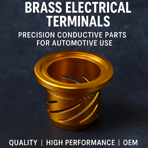 Terminales eléctricos EDM de alambre de latón y acero inoxidable mecanizados por CNC Piezas conductoras de precisión para uso automotriz - Product Image 3