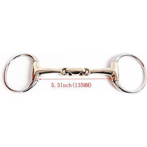 Professional Stainless Steel Ring Snaffle Bit Horses Horse Riding Training Bit Equine Tack Equestrian Riders <b>Trainers</b> - Product Image 2
