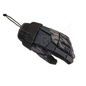 Gants de hockey sur glace en cuir de haute qualité, durables et rembourrés, design à doigts complets, sangle de poignet réglable, fermeture à lacets, protection UV - Product Image 6