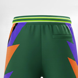 Pantalones Cortos Deportivos Profesionales de Pana con Cintura Alta, Color Sólido, Transpirables y de Secado Rápido para Entrenamientos Esenciales en el Gimnasio - Product Image 4