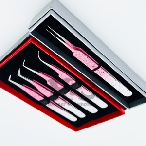 แหนบต่อขนตาโลโก้สินค้ามาใหม่แหนบสแตนเลสบรรจุฟรีโลโก้อย่างยั่งยืน - Product Image 4