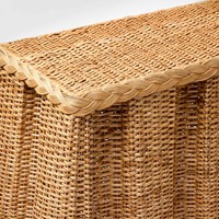 Table rectangulaire en rotin avec pieds ondulés Fabriqué au Vietnam Matériaux écologiques Meubles de maison Décoration intérieure Vente en gros