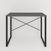 Bureau d'ordinateur en métal, table de bureau à domicile, table d'étude et d'écriture, poste de travail minimaliste
