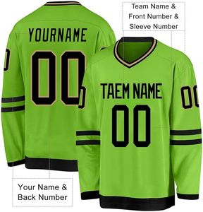 Maillot de hockey sur glace sublimé de qualité supérieure Logos de conceptions personnalisées et meilleur matériel personnalisé prix de gros bon marché au Pakistan - Product Image 5