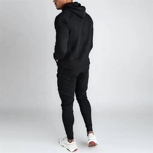 Nueva llegada chándal ajustado 2 piezas zip up Jogger set para hombres casual deportes joggers conjuntos ropa de entrenamiento - Product Image 2