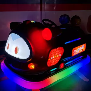 High Quality Shining LED Light Fiberglass Kids Vehicle Ride On Amusement Park Electric Battery Bumper Cars For Sale