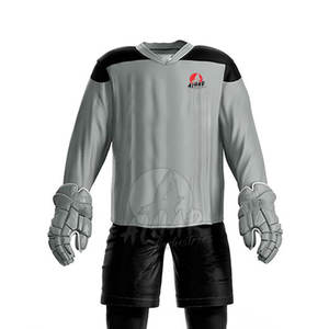 Meilleure vente au prix d'usine uniforme de hockey sur glace en vrac doux au toucher uniforme de hockey sur glace pour l'équipe - Product Image 5