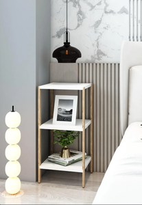 3-Tier Wooden <b>Corner</b> Shelf Decorative Side Table, Plant Stand & <b>Storage</b> <b>Unit</b> - Product Image 3