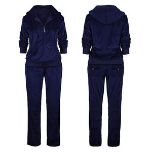 Survêtements d'hiver de haute qualité pour femmes, en molleton de coton, personnalisables, pour l'entraînement et le fitness, vente en gros - Product Image 1