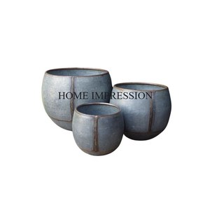 Modern Flower Decoration <b>Planter</b> and Pot Set Of 3 Different Sizes Galvanized Tin Stylish Flower <b>Planter</b> For Wedding and Party - Product Image 4