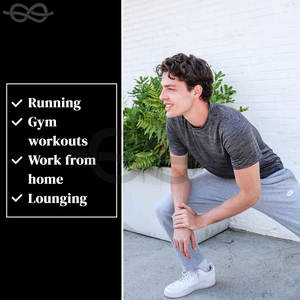 Camisetas de cuello redondo para hombre Dry Fit Activewear Running Gym and Workout Camiseta de rendimiento de secado rápido con tela transpirable - Product Image 3