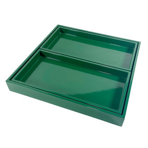 Plateau en laque festonnée, plateau en laque fait main, plateau en laque fait main de haute qualité du Vietnam - Product Image 1