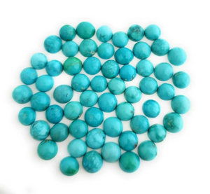 Arizona Turquoise Rond Cabochon Naturel Arizona Turquoise Cabochon Forme Ronde Lâche Gemme Flatback Pour Faire Des Bijoux - Product Image 1