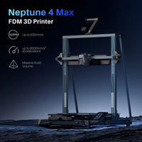 Printer 3D FDM ELEGOO Neptune 4 Max Kecepatan Tinggi 500mm/s Volume Cetak Besar 420x420x480mm