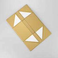 Boîte en papier pliable magnétique fantaisie sur mesure pour robe, vêtements, chaussures, emballage de boîte pliable avec ruban