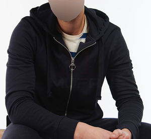 Sudadera con capucha y cremallera personalizada para hombre: algodón Premium, ajuste informal, sudadera suave y cómoda con cremallera - Product Image 2