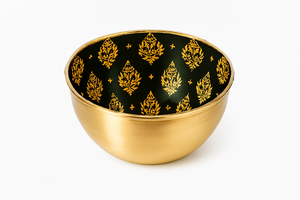 Tazón de acero recubierto de esmalte con diseño de textura geométrica, vajilla de fiesta de postre de lujo moderna, cuencos de acero decorativos - Product Image 6