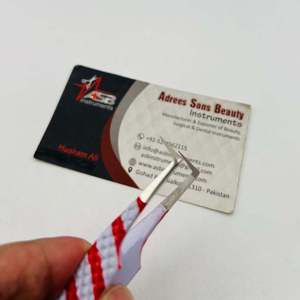 Pinzas para Extensión de Pestañas de Navidad, Punta de Fibra, Agarre Fuerte, Acero Inoxidable, Probadas a Mano, con Logotipo Personalizado - Product Image 4