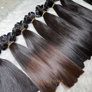 Extensiones de cabello humano crudo SDD recto de hueso de trama de grado 12A de alta calidad Longitud 10 12 pulgadas Color negro Proveedor vietnamita - Product Image 2