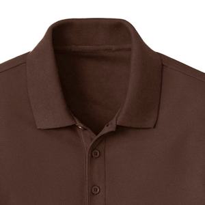 Polo unisexe OEM avec logo personnalisé vierge, t-shirts de golf 100% coton uni pour hommes - Product Image 4