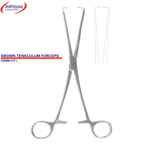 คีม tenaculum สีน้ำตาลขนาด250มม. (10 ") ทำจากสแตนเลสเยอรมันโดย surtechs International - Product Image 6