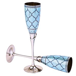 Copa de vino de diseño moderno, copa de cóctel de latón con acabado en esmalte único, 300 ml, hecha a mano, de lujo, para restaurante, bar, hotel - Product Image 2