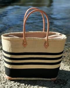 Grand panier de plage en paille, sac de plage marin, sac de plage en raphia, grand sac fourre-tout - Product Image 4
