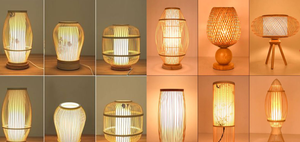 Lámpara de Bambú de Diferentes Formas Más Vendida, Lámpara Colgante de Bambú, Lámpara de Ratán Hecha a Mano Ms.May - Product Image 4