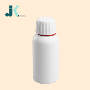 Solutions d'emballage JK Bouteille d'emballage ronde en HDPE pour sirop 90 ml avec couvercle blanc Solutions OEM/ODM Vietnam M0306 - Product Image 3