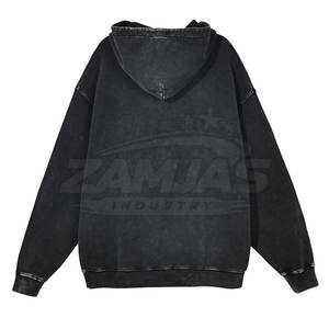 Service OEM, faible MOQ, sweats à capuche basiques respirants pour hommes, effet délavé, dernier design, sweats à capuche effet délavé les plus vendus pour la vente en ligne - Product Image 2