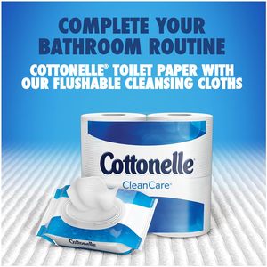 Papier toilette Cottonelle Clean Care double rouleau, 12 rouleaux, 190 feuilles - Product Image 6