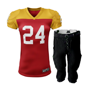 Vêtement de sport en polyester 250GSM, maillot de football américain pour hommes adultes, série Match, vente en gros - Product Image 4