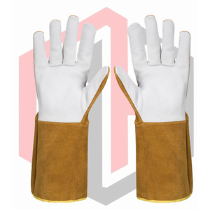Guantes de Soldadura de Cuero Resistentes al Calor, al Fuego y a los Desgarros, de 7 oz y 14 Pulgadas, Tejidos, Sin Silicona ni Polvo - Product Image 5