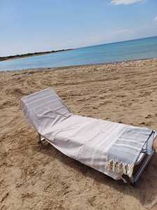 Vierge modèle glands turc serviette coton Peshtemal qualité coloré doux plage séchage rapide lavable maison Spa piscine - Product Image 3