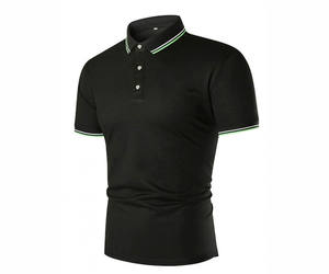 Camiseta Casual Urbana para Hombre en Negro, 100% Algodón, Manga Corta, Tejido Transpirable, Diseño Liso, Talla Adulto - Product Image 1
