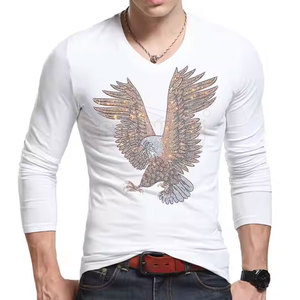 OEM Service Sublimation Impression Strass T-shirts En Gros Léger Strass T-shirts - Product Image 3